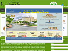 Tablet Screenshot of paramountgolfforestenoida.in